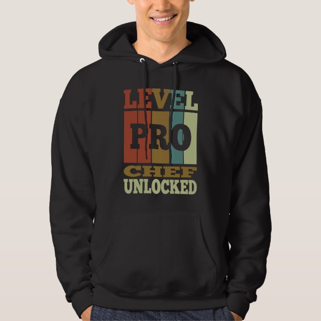 Chef Pro Unlocked Vintage Style Unique Hoodie (Framsida)