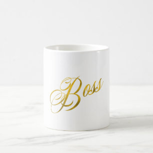 Chef Quote Faux Gold Foil Metallic Strength Kaffemugg
