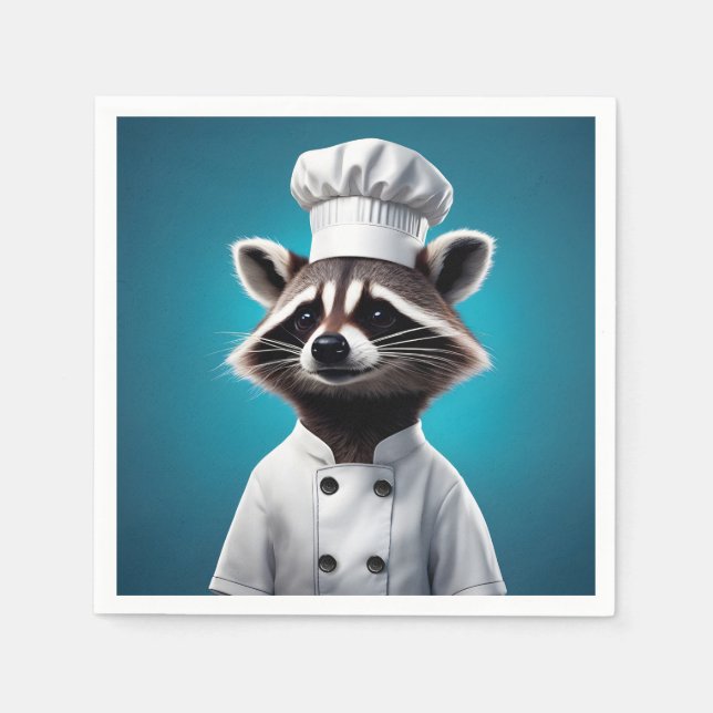 Chef Raccoon Pappersservett (Framsidan)
