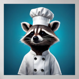 Chef Raccoon Poster