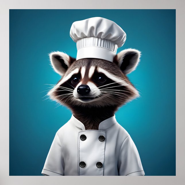 Chef Raccoon Poster (Framsidan)