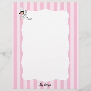 Chef Recipe Letterhead för bindare