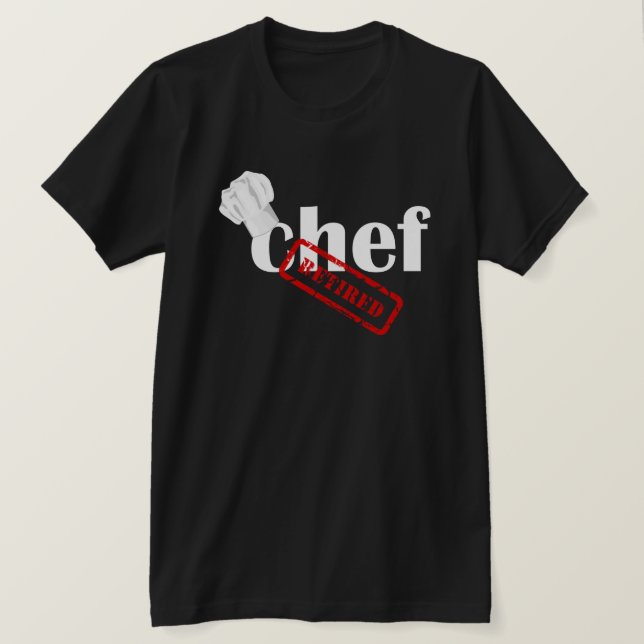 Chef Retrött Manar Black T-shirt (Design framsida)