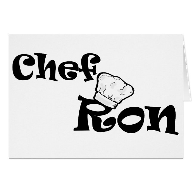 Chef Ron Hälsningskort (Framsidan Horizontal)