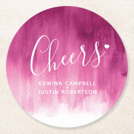 Chef rosa Red modern Art tvättar papper underlägg