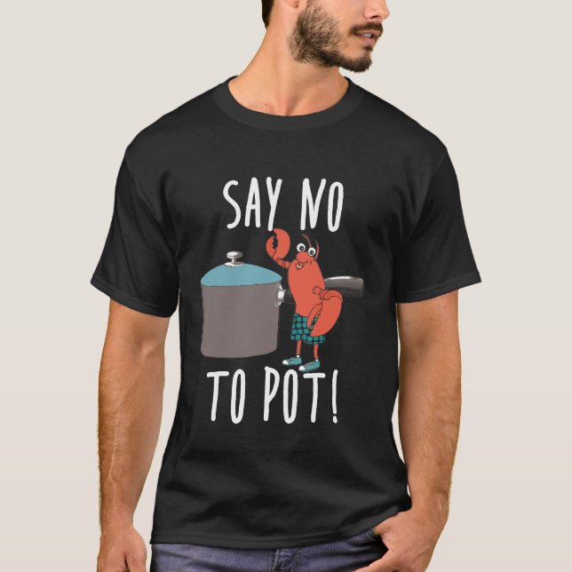 Chef - säg nej till pottfoster som äter lusern t shirt (Framsida)