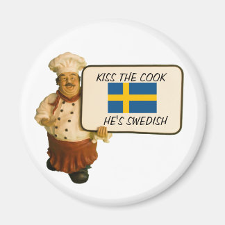 Chef säger Kiss Cook Magnet