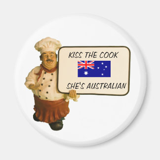 Chef säger Kiss Cook Magnet