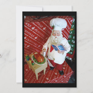 CHEF SANTA INVITATION CHRISTMAS INBJUDNINGAR