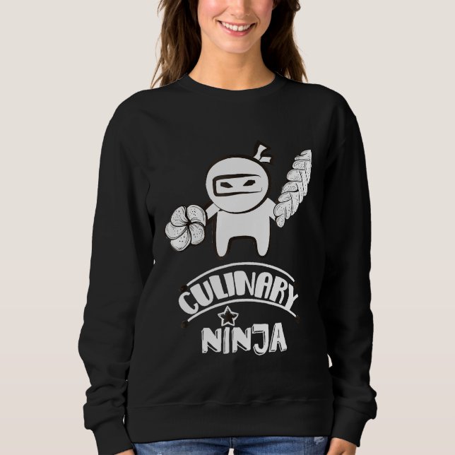 Chef Shirt Culinary Ninja Cooking För manar 1 T (Framsida)