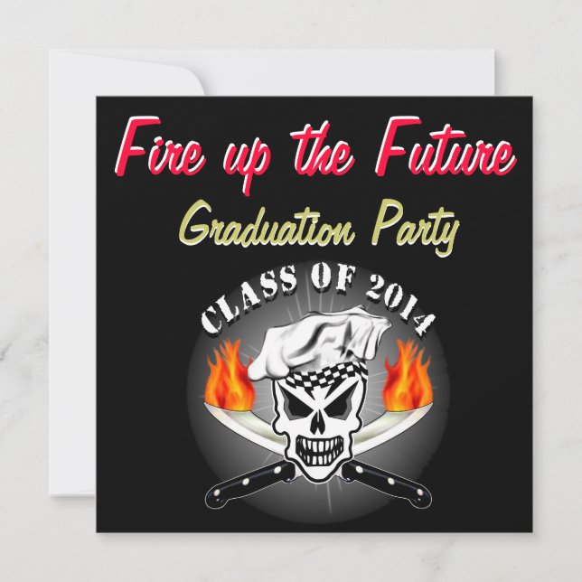 Chef Skull 2 Inbjudningar (Framsida)