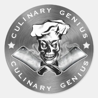 Chef Skull 3.1 Runt Klistermärke