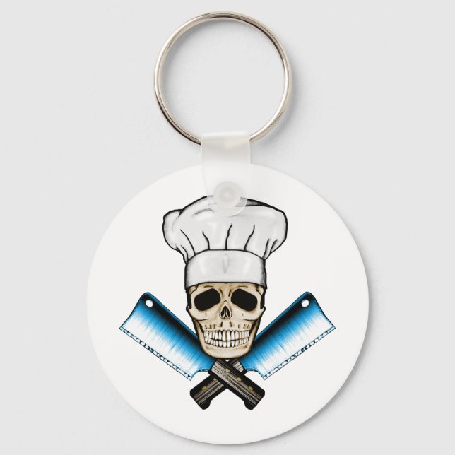 Chef_Skull_C1 Nyckelring (Framsida)