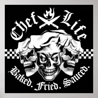 Chef Skull Trio: Chef Life Poster