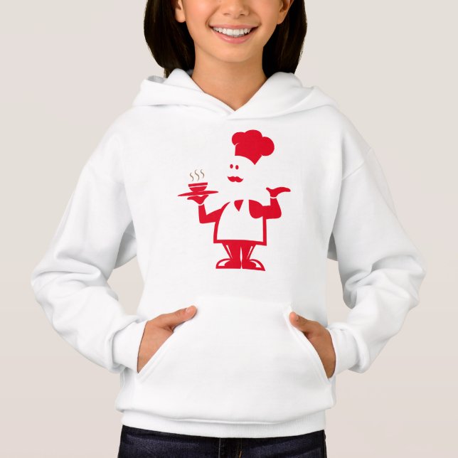Chef som håller en skål av soppa t shirt (Framsida)