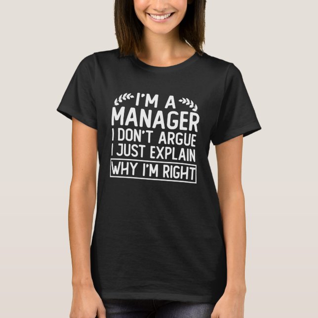 chef som säger att jag är chef.. t shirt (Framsida)