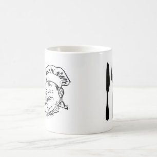 Chef Spoon Fork Knivar Black Kaffemugg