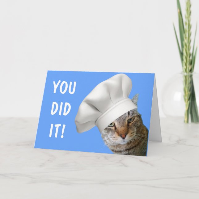 Chef Studenten Cute Kort (Framsida)