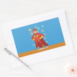 Chef superhjälte i Fars dag Rektangulärt Klistermärke