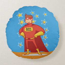 Chef superhjälte i Fars dag Rund Kudde