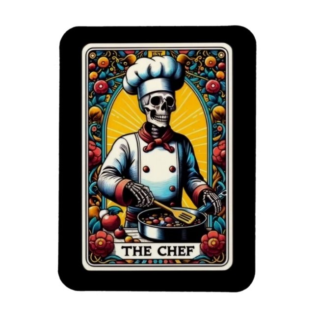 Chef Tarot Card-magnet Magnet (Vertikal)