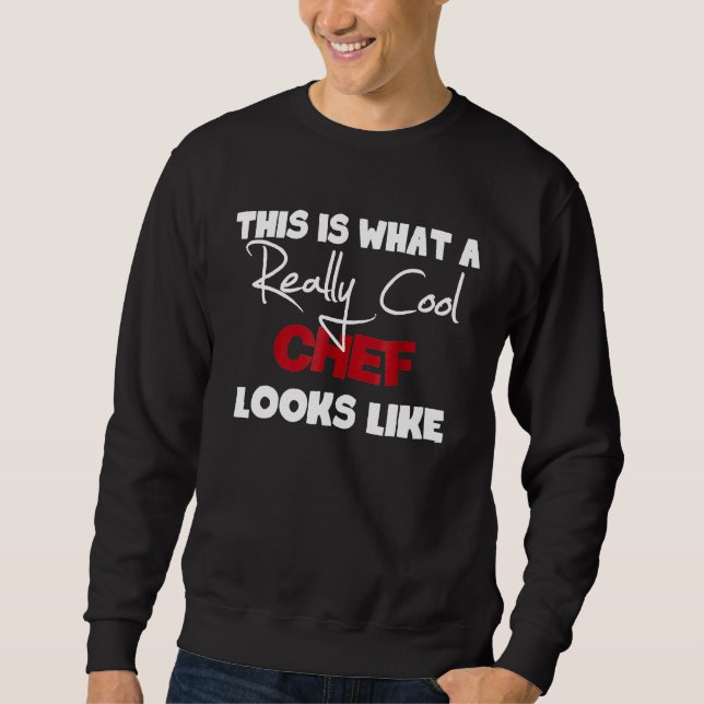 Chef Tee Shirt Lång Ärmad Tröja (Framsida)