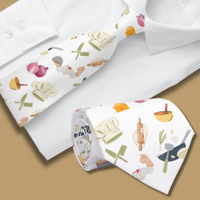 Chef Theme Mönster Tie Slips (Skapare uppladdad)
