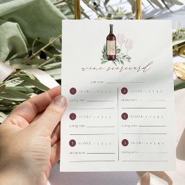 Chef till Kärlek Vin Tasting Scorecard