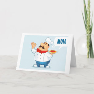 CHEF TJÄNAR "BIRTHDAY ÖNSKEMÅL" för ***M0M*** Kort