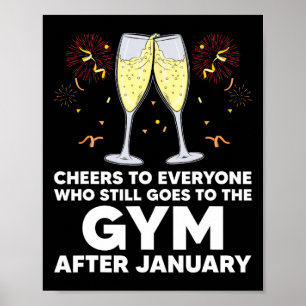Chef to Gym Goers after Januari Gott nytt år W Poster
