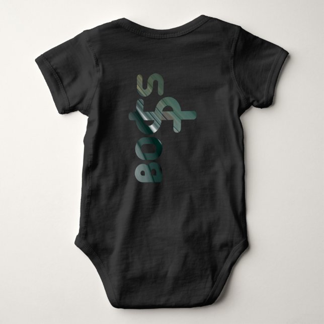 CHEF Trend Abstrakt Grönt Emerald T Shirt (Baksida)