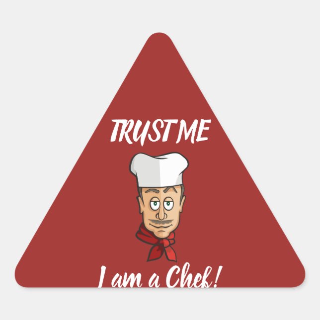 Chef Triangelformat Klistermärke (Framsida)