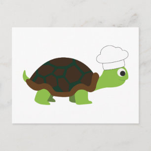 Chef Turtle Vykort