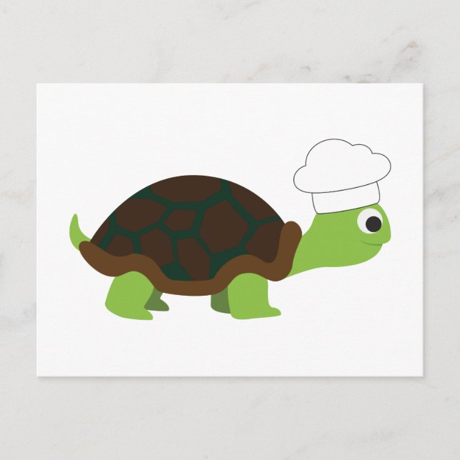 Chef Turtle Vykort (Framsida)