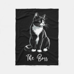 Chef Tuxedo Cat Lover Kitten Tuxedo Cat Owner Fleecefilt