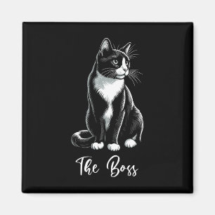Chef Tuxedo Cat Lover Kitten Tuxedo Cat Owner Magnet