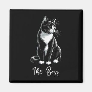 Chef Tuxedo Cat Lover Kitten Tuxedo Cat Owner Magnet