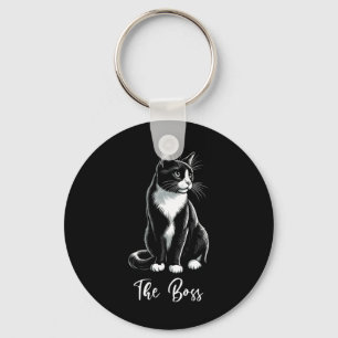 Chef Tuxedo Cat Lover Kitten Tuxedo Cat Owner Nyckelring
