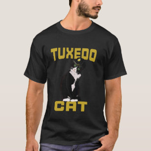Chef Tuxedo Katt Cap Älskare Rolig Tee Tröja för M