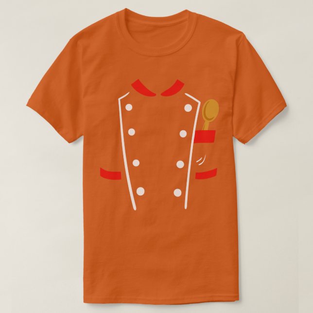 Chef Uniform Cook Cooking T Shirt (Design framsida)