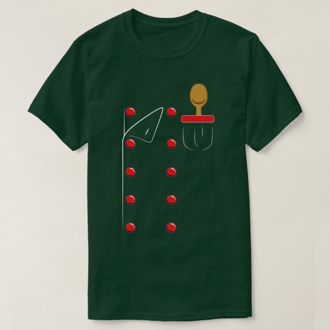 Chef Uniform Jacka Faux Cook CookingT-Shirt T Shirt (Design framsida)