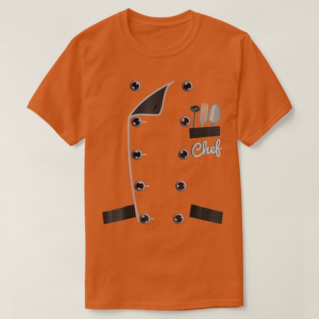 Chef Uniform Jacka Faux Funny Co för Cong T Shirt (Design framsida)