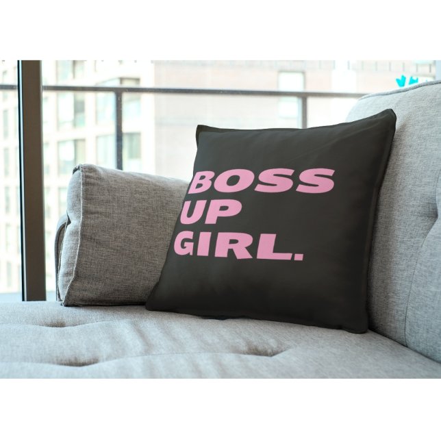 Chef up Girl Dekorativ kudde - Black (Skapare uppladdad)