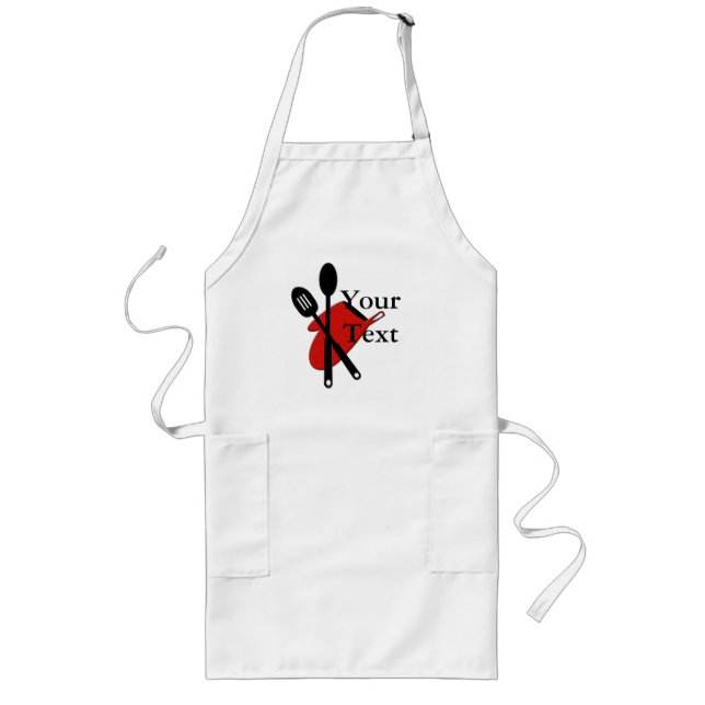 Chef Utensils Apron Långt Förkläde (Framsidan)