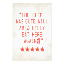 CHEF VAR CUTE FUNNY KITCHEN 5 STAR REVIEWS