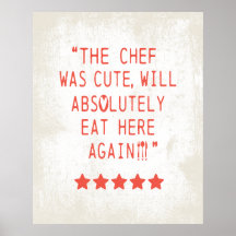 CHEF VAR CUTE FUNNY KITCHEN 5 STAR REVIEWS