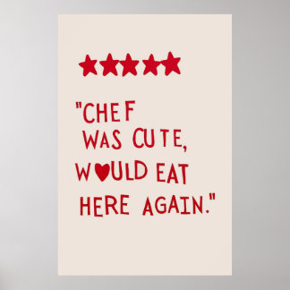 Chef var söt poster