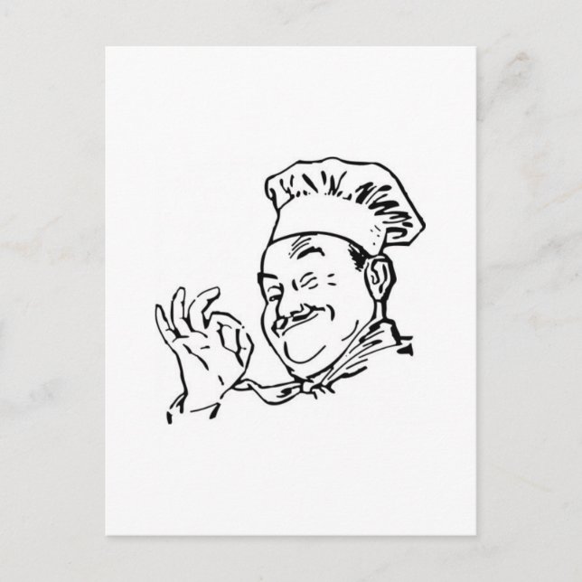 chef vykort (Framsida)