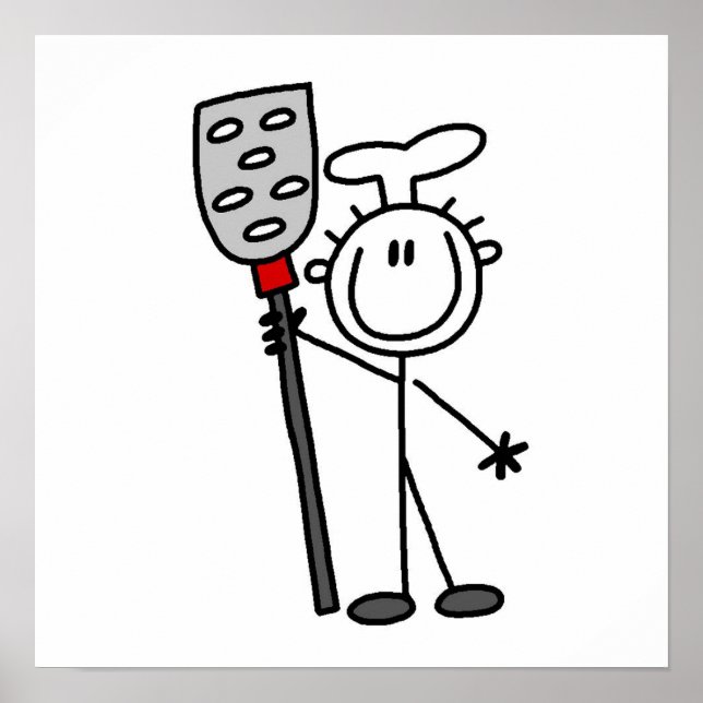 Chef with Spatula Poster (Framsidan)