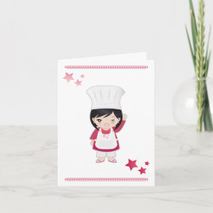 Chef Woman för anteckningskort